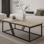Hanah Home Juego de Mesas de Café Verona P0024623 - Travertino